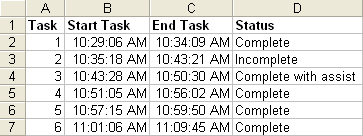 Times in Excel
